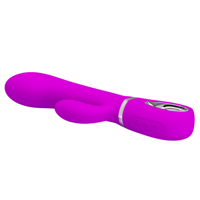 Pretty love ternence - Vibrador rotativo com estimulador de clítoris, recarregável em silicone com 4 modos de rotação - Imagem 4