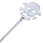 Spanking paddle - Chibata caveira feita em aço com cabo anatômico - 41 cm - Imagem 3