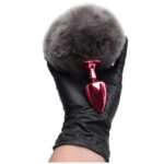 Plug De Metal Vermelho Com Rabo Pompom – Hard - Imagem 5