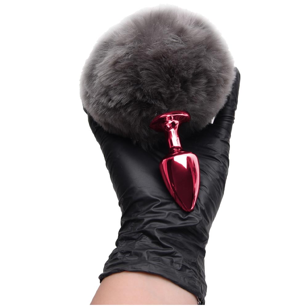 Plug De Metal Vermelho Com Rabo Pompom – Hard - Imagem 5