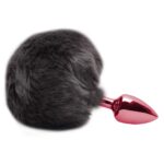 Plug De Metal Vermelho Com Rabo Pompom – Hard - Imagem 3