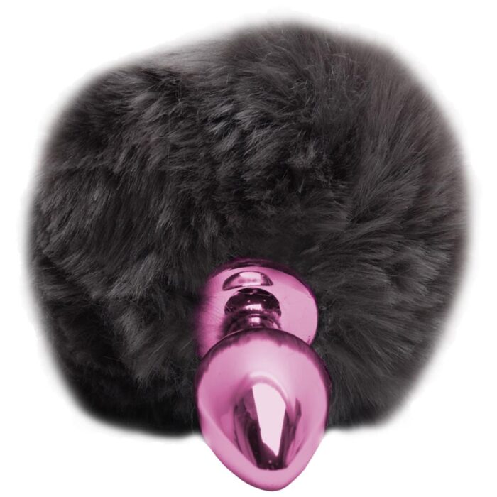 Plug De Metal Rosa Com Rabo Pompom – Hard - Imagem 2