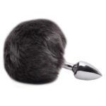 Plug De Metal Cromado Com Rabo Pompom – Hard - Imagem 3
