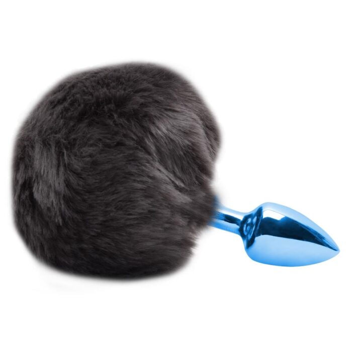 Plug De Metal Azul Com Rabo Pompom – Hard - Imagem 3