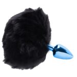 Plug De Metal Azul Com Rabo Pompom Escuro – Hard - Imagem 4