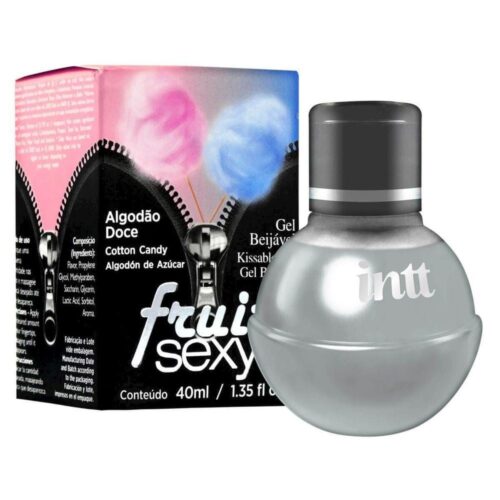 Intt fruit sexy - Gel beijável corporal que esquenta - 40 ml | sabor: Algodão doce
