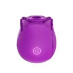 Vibrador com estimulador de clitóris em formato de rosa com 10 modos de pulsação - Imagem 4