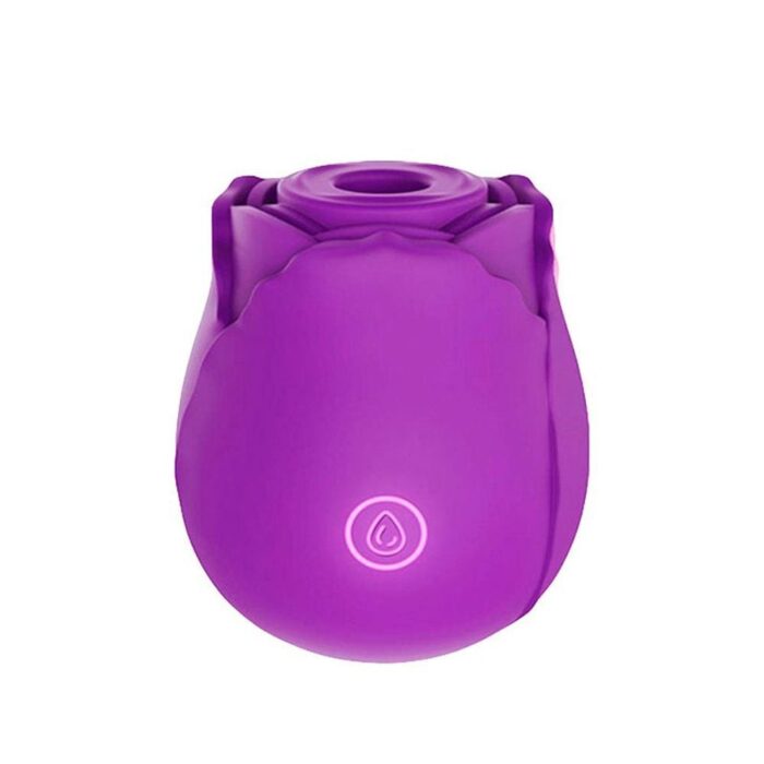 Vibrador com estimulador de clitóris em formato de rosa com 10 modos de pulsação - Imagem 4