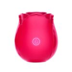 Vibrador com estimulador de clitóris em formato de rosa com 10 modos de pulsação - Imagem 2