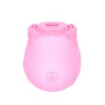 Vibrador com estimulador de clitóris em formato de rosa com 10 modos de pulsação - Imagem 3