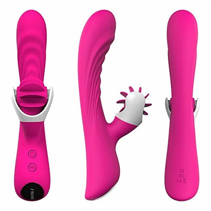 vibrador ponto g recarregável com 9 modos de vibração e língua estimuladora – Nymph - Imagem 11