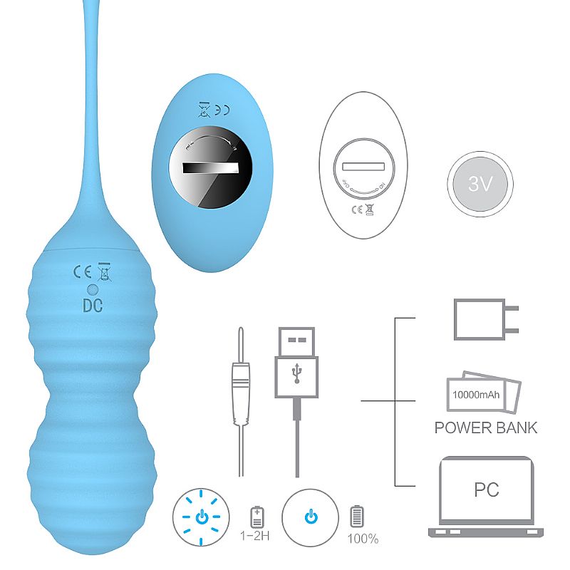 Rolling bolas de pompoarismo com vibro e controle s-hande - Imagem 5