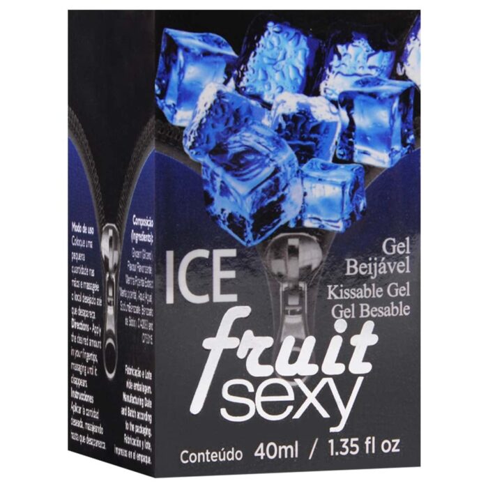 Intt Fruit Sexy - Gel beijável corporal que esfria - 40 ml | sabor: ice - Imagem 4