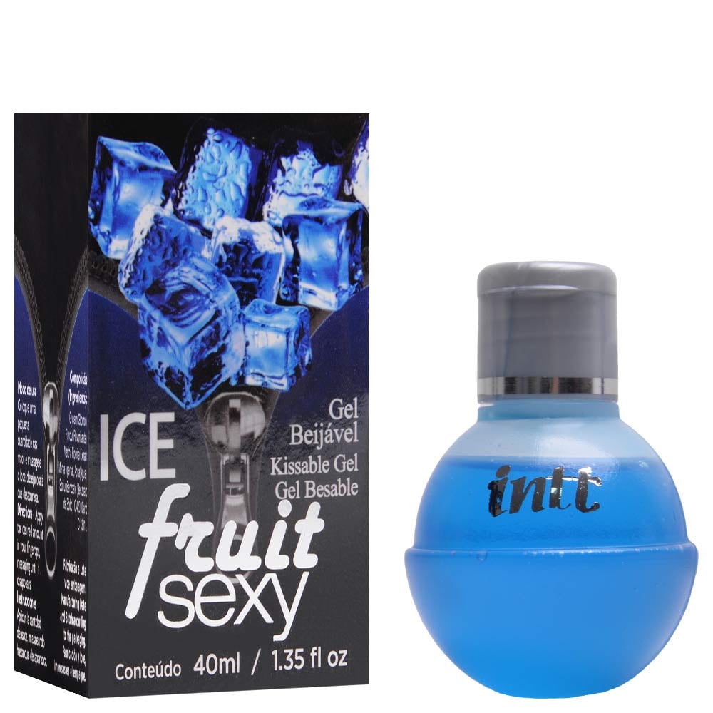 Intt Fruit Sexy - Gel beijável corporal que esfria - 40 ml | sabor: ice