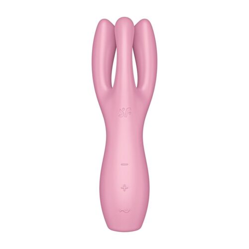 Alternative view of Satisfyer Threesome 3 na cor rosa - Vibrador e estimulador de clitoris
