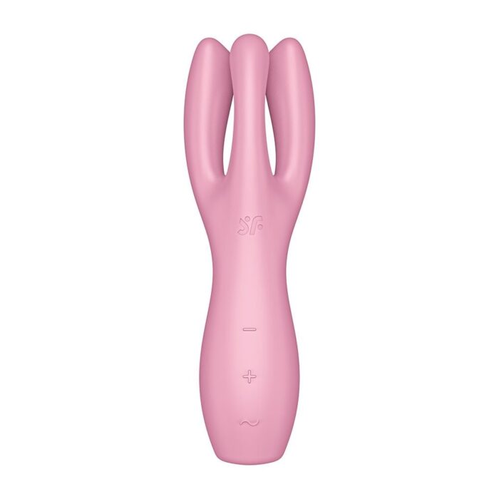 Satisfyer Threesome 3 na cor rosa - Vibrador e estimulador de clitoris - Imagem 2