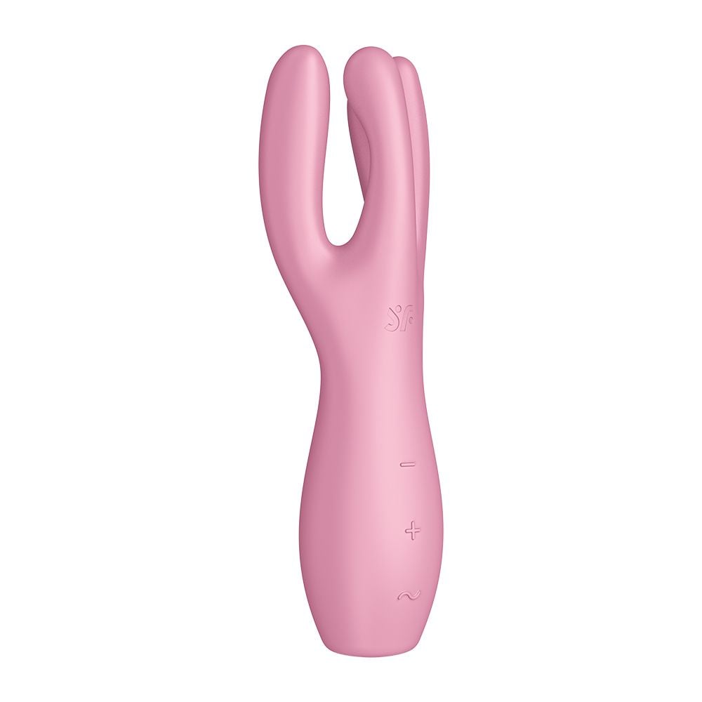 Satisfyer Threesome 3 na cor rosa - Vibrador e estimulador de clitoris - Imagem 7