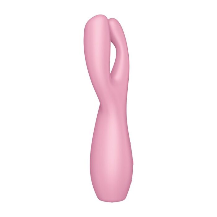 Satisfyer Threesome 3 na cor rosa - Vibrador e estimulador de clitoris - Imagem 3