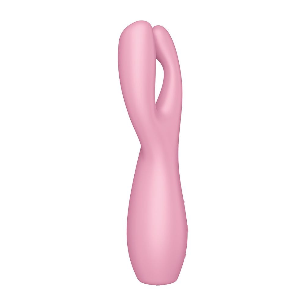 Satisfyer Threesome 3 na cor rosa - Vibrador e estimulador de clitoris - Imagem 3