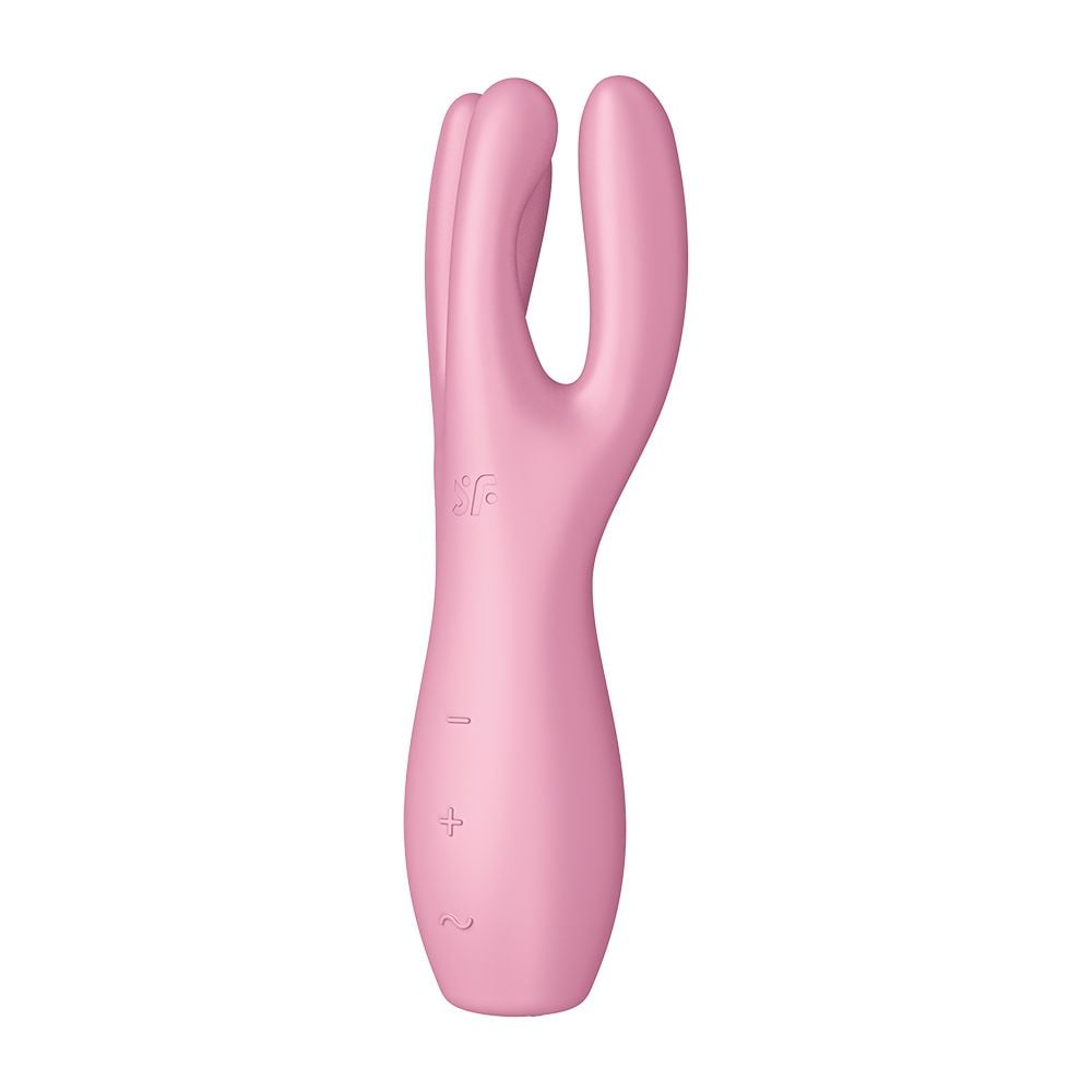 Satisfyer Threesome 3 na cor rosa - Vibrador e estimulador de clitoris - Imagem 9