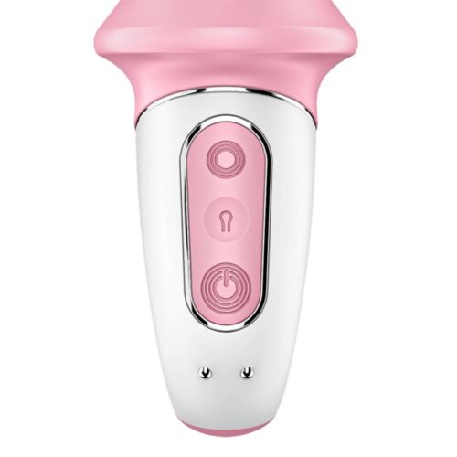 Alternative view of Satisfyer Air pump booty 5+ Vibrador inflável controlado por app inteligente – Rosa