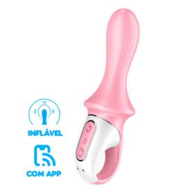 Satisfyer Air pump booty 5+ Vibrador inflável controlado por app inteligente – Rosa