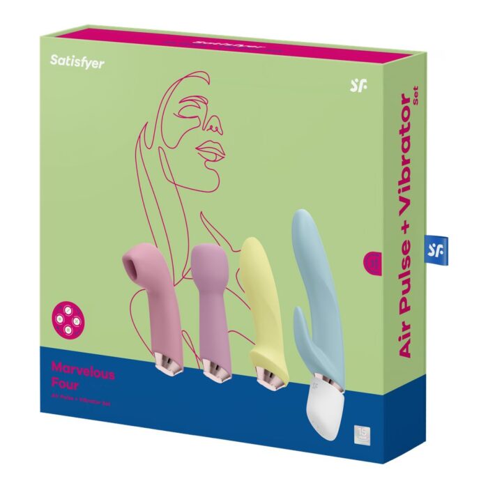 Satisfyer marvelous four - Conjunto de vibrador e pulso de ar - Imagem 4