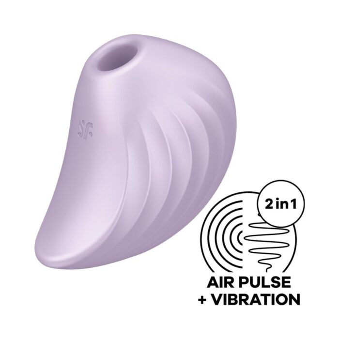 Vibrador Satisfyer Pearl Diver Violet Air Pulse duplo - Imagem 6
