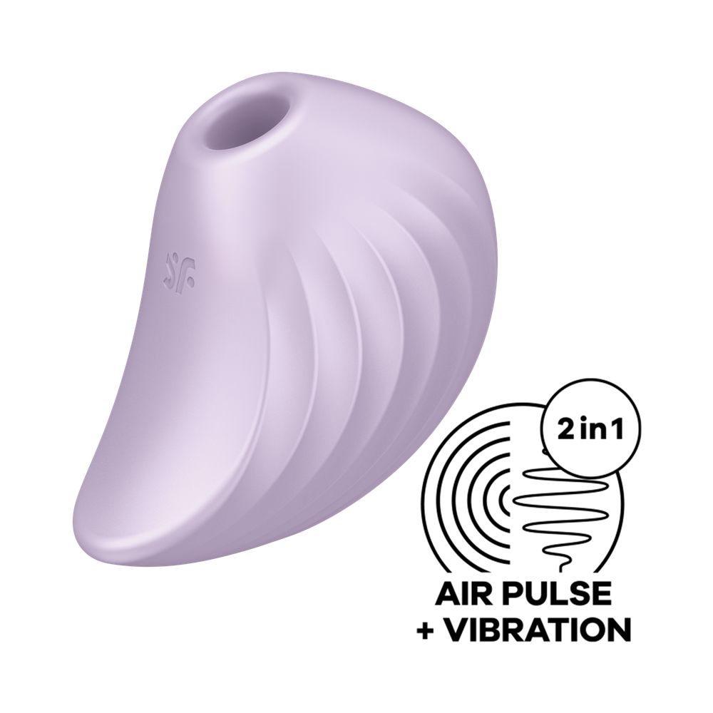 Vibrador Satisfyer Pearl Diver Violet Air Pulse duplo - Imagem 6