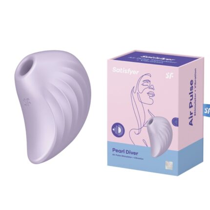 Vibrador Satisfyer Pearl Diver Violet Air Pulse duplo