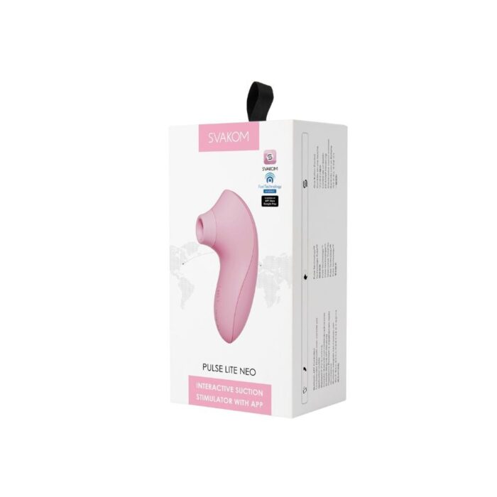 Pulse lite neo rosa claro vibrador estimulador interativo com APP 5 modos de onda de pressão e intensidade - Imagem 7