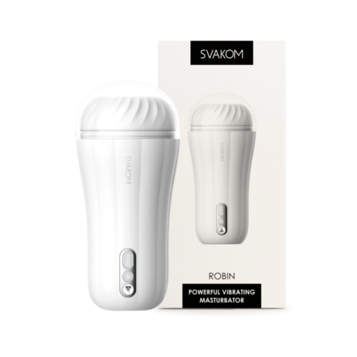 Robin masturbador lanterna com 5 modos de vibração e visor de led - Svakom