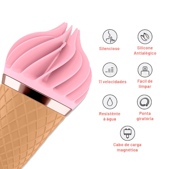 Estimulador clitoriano com 5 modos de vibração - Satisfyer sweet treat lay-on - Imagem 5