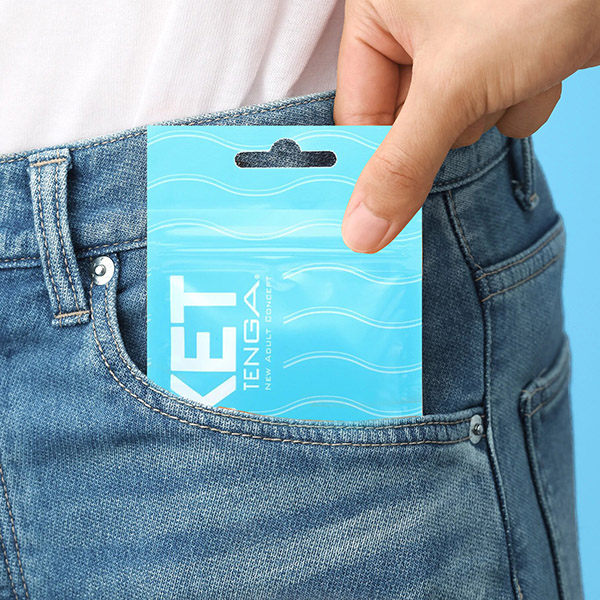 Tenga pocket wave line - Masturbador masculino descartável com textura em relevo - Imagem 4