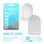 Tenga pocket wave line - Masturbador masculino descartável com textura em relevo - Imagem 2