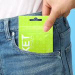 Masturbador masculino descartável com textura em relevo - Tenga pocket click ball - Imagem 5