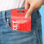 Masturbador masculino descartável com textura em relevo - Tenga pocket block Edge - Imagem 3