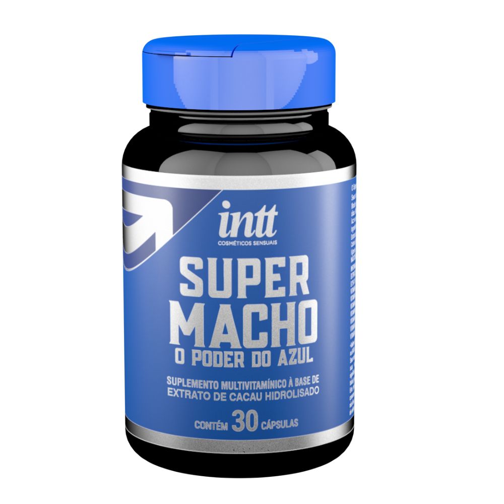 Kit super macho com 1 super macho com 30 cápsulas e 1 super macho gel 17 ml intt - Imagem 3