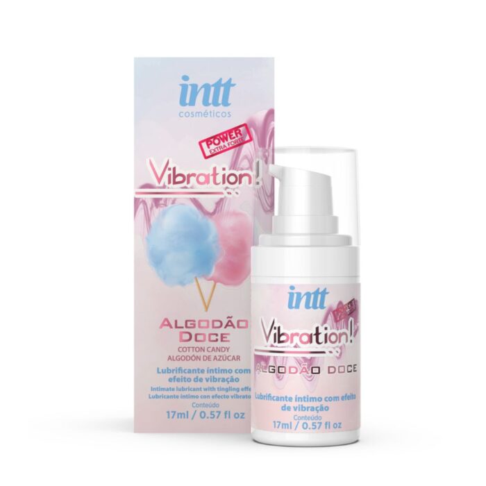 Kit doce prazer com gel beijável com sabor de algodão doce e gel eletrizante unissex - intt cosméticos - Imagem 3
