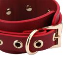 kit Thierry Bolsa de Bondage com algemas e coleira com corrente na cor vinho - Imagem 9