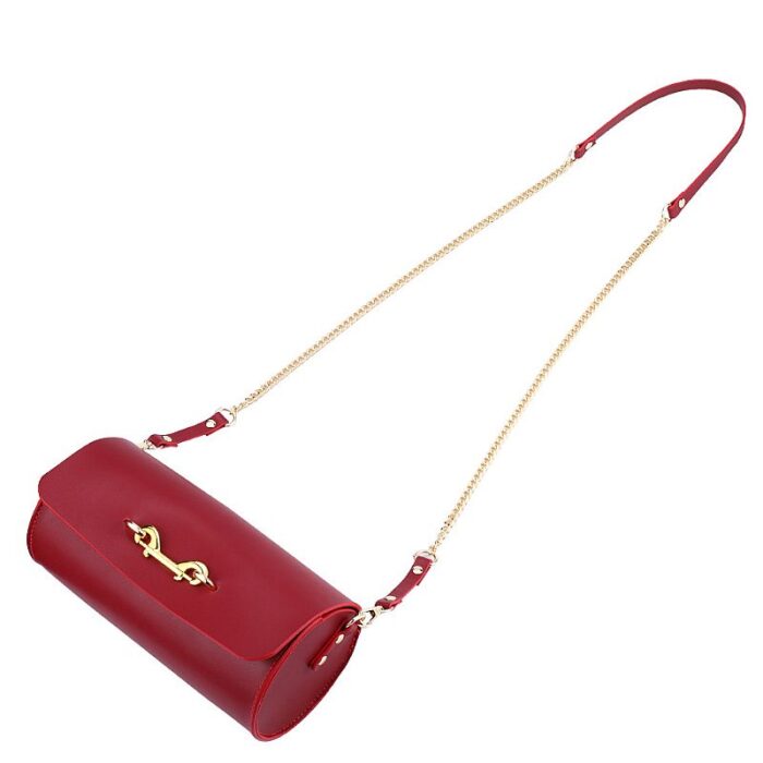 kit Thierry Bolsa de Bondage com algemas e coleira com corrente na cor vinho - Imagem 10