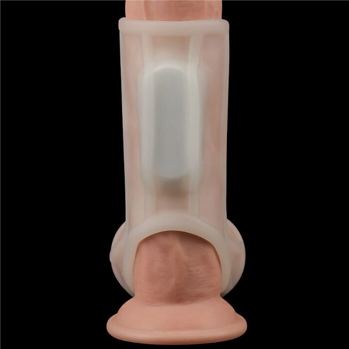Capa Peniana com vibrador e anel de Escroto Ridge - Lovetoy - Imagem 5