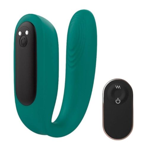 Alternative view of Vibrador de casal com controle remoto recarregável Baud