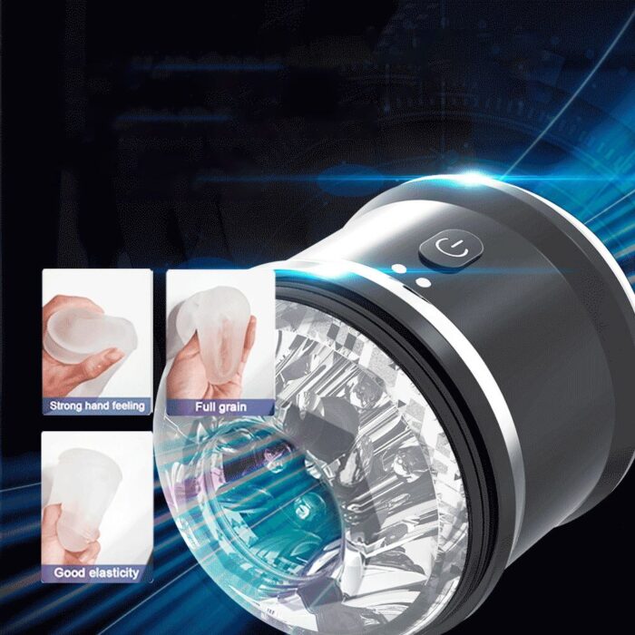 masturbador masculino e Massageador de pênis automático para Homens com vibração Poderosa - Imagem 5