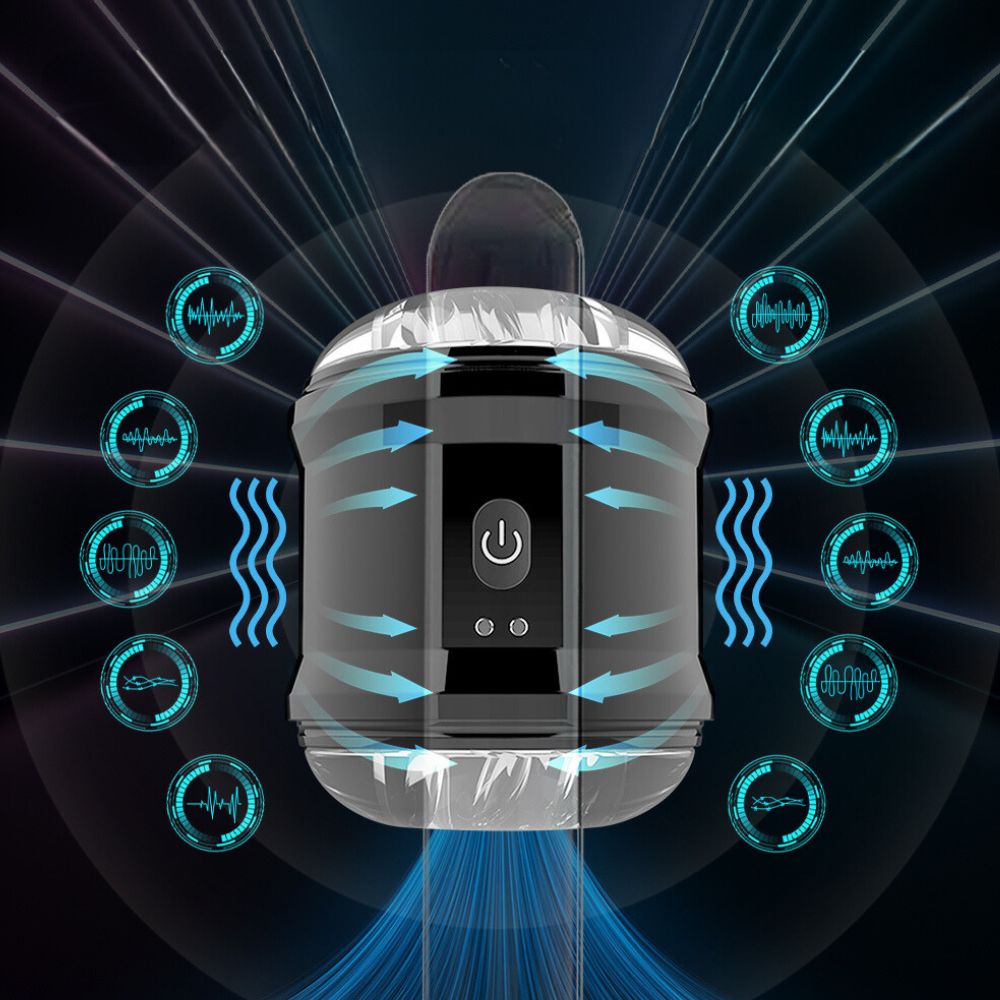 masturbador masculino e Massageador de pênis automático para Homens com vibração Poderosa - Imagem 3