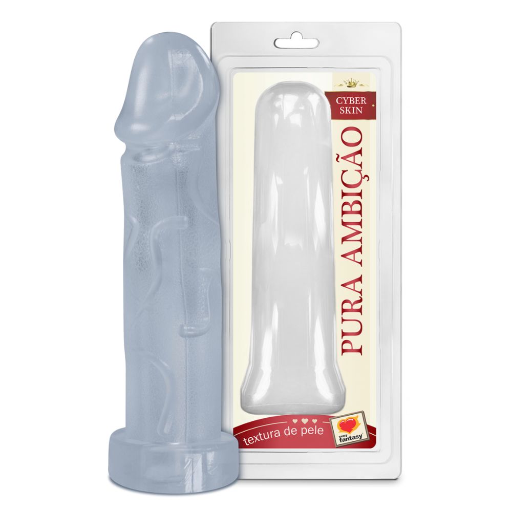 Capa Peniana Em Cyber Incolor 19x5cm - Sexy Fantasy