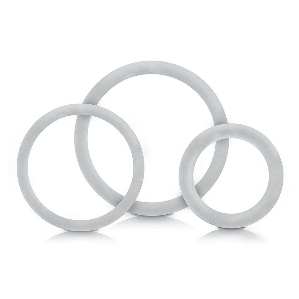 Kit 03 Anéis penianos P/M/G Prolongador De Ereção Em Silicone Sexy Fantasy