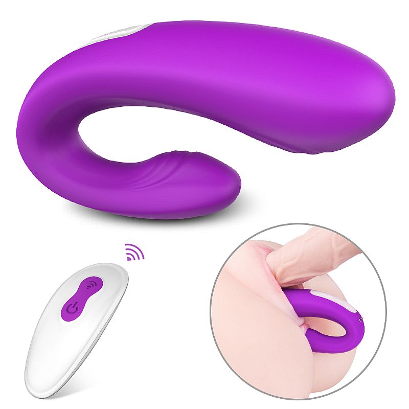 Vibrador de Casal Recarregável anatômico e flexível em silicone com controle remoto - Imagem 6