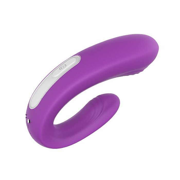Vibrador de Casal Recarregável anatômico e flexível em silicone com controle remoto - Imagem 3