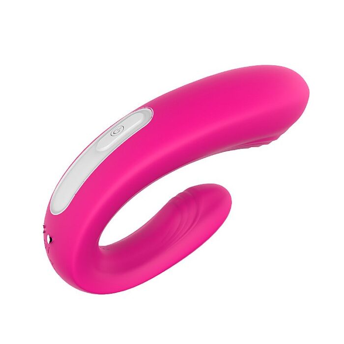 Vibrador de Casal Recarregável anatômico e flexível em silicone com controle remoto - Imagem 4